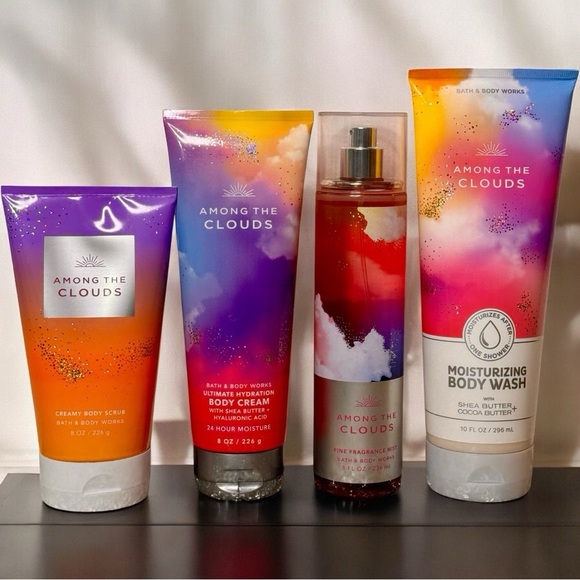 Bath & Body Works Other - Bath & Body Works Among the Clouds Body Wash Scrub Spray Body Cream Gift Set NWT